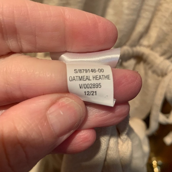 Old Navy Waist Defined Linen Blend Mini Dress in Oatmeal Heather Large - Picture 6 of 6